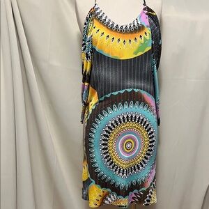 Caribbean queen Colorful Geometric Pattern Dress